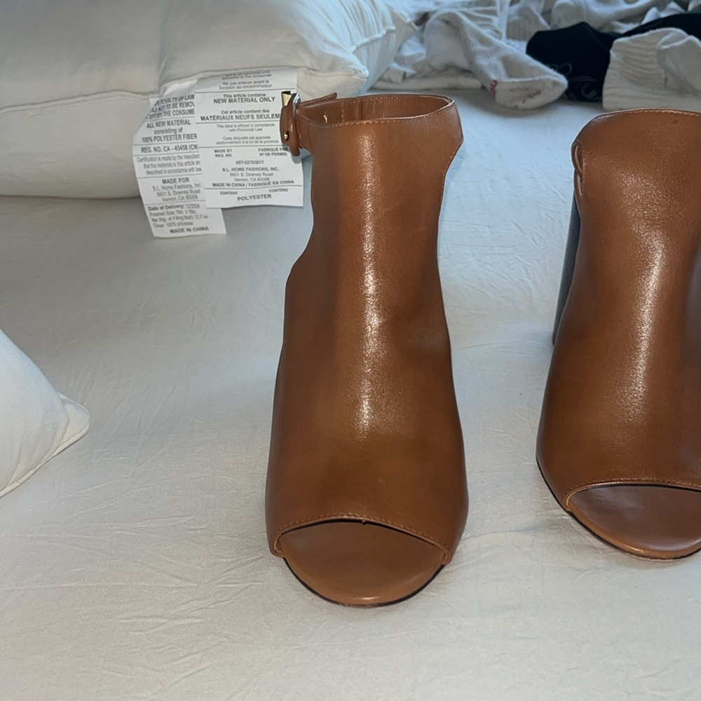 Tory Burch Grove Open Toe Booties Size 9 - Picture 5 of 10